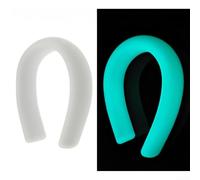 Brilla en la oscuridad peso de cuello para buceo, núcleo de silicona ajustable, equipo de buceo con diseño luminoso para buceos nocturnos y entrenamiento en aguas profundas, juego de dos (M azul)