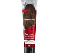 Brillance Tratamiento de brillo para el cabello, color marrón claro (150 ml), color temporal que se puede aplicar como una mascarilla para el cabello, intensifica el color del cabello para hasta 6