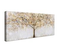 Brillando Árbol Marco de Madera Grandes Cuadros Decoracion Salon Modernos Lienzo Decorativos Pintura Imagen Foto Abstracto Cuadros Decorativos Salon Comedor Dormitorio Decoracion Pared 50x120cm