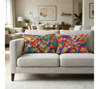 Brillante Funda Cojin 60x80cm, Fundas Cojines 80 x 60 Decoration Sofa Cama, Funda Almohada Mandala Tema 4 Pack con Cremallera Invisible para Exterior Oficina Sofá Home Decoration YCBZ-1791