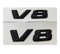 Brillante Negro 3D Letras V 8 Insignias emblemas número Emblema Insignia Pegatina Apto for Mercedes Benz AMG V8