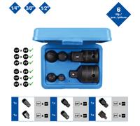Brillante Por Ks Tools Kraft-Adapter-Satz, 6-tlg, 1/4" + 3/8" + 1/2" + 3/4"