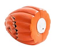 Brillantes de Halloween con calabazas aterradoras ahuecadas con iluminación LED para decoración de interiores y exteriores, decoración de fiesta, adorno de cartero (B, talla única)