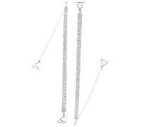Brillantes diamantes de imitación Soutien-Gorge, straps Rhinestone Bras, Bretelles de Soutien-gorge Cristal pour Femmes, Réglables Scintillantes Soutien-Gorge Argent Pour Robe De Mariage, Soirées et