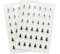 Brillantes Para Decorar Diamantes Autoadhesivas, 72 Piezas 7mm 1cm para Joyas para Cara Ojos Niños DIY Tarjetas de Artesanía Adorno Joya de Cristalino Decoraciones