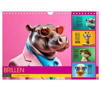 BRILLEN - coole Sprüche (Wandkalender 2026 DIN A4 quer), CALVENDO Monatskalender: Sieh die Welt durch die Brille der Coolness
