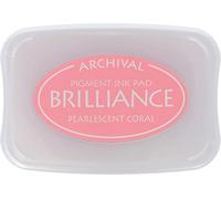 Brilliance Tinta Color Coral Perlado Efecto nacarado 95x65mm. Almohadilla