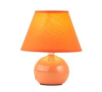 Brilliant 61047/38 Primo - Lámpara de mesa (1 bombilla E14, 40 W), color naranja