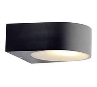 Brilliant Aplique exterior AG 96104/06 Tyler metal y cristal 60 W E27 negro