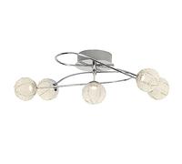 Brilliant AG Dajana plafón LED 400 Lumen Metal 5 W cromo/aluminio Pack de 5