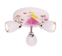 Brilliant AG g55934/17 - Plafón, metal, 3 W, GU10, color rosa