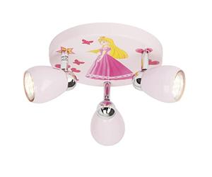 Brilliant AG g55934/17 - Plafón, metal, 3 W, GU10, color rosa