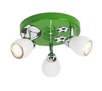 Brilliant AG G56234/74 - Lámpara de techo de metal, 3 W, GU10, color verde