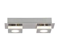 Brilliant AG G67429/21/aplicará-Lámpara de techo de aluminio y plástico, 4 W, color níquel y aluminio