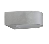 Brilliant AG Tyler - Aplique exterior de metal y cristal, 60 W, E27, color titanio
