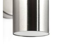 Brilliant Aplique de exterior Jandy down, fijo, color acero inoxidable, metal