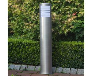 Brilliant Bolardo luminoso Todd de acero inoxidable para bombilla fluorescente compacta