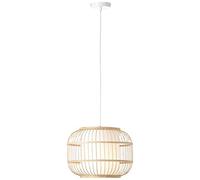 BRILLIANT Bones Lámpara colgante 40cm natural / blanco luces interiores, lámparas colgantes | 1x A60, E27, 40W, apto para lámparas normales (no incluidas) | A ++ | Ajustable en altura / el cable se puede acortar