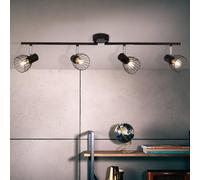 Brilliant Downlight negro, longitud 81,5 cm, negro, 4 luces,