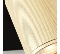 Brilliant Foco de pared Marty arena/oro/negro 1 luz