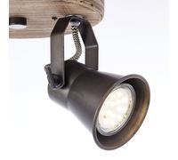 Brilliant Foco de techo Seed, 2 luces, negro