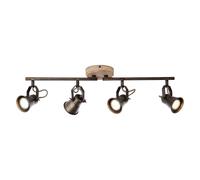 Brilliant Foco de techo Seed, 4 luces, negro