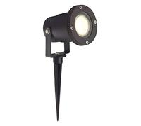 Brilliant Janko luces exteriores pincho, GU10 LED, 1 x 3 W, 240 lm, 3000 K, aluminio vidrio, negro G96232/06