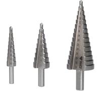 Brilliant - Juego de brocas escalonadas, 3 pzs, Ø 4-32 mm