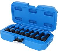 Brilliant - Juego de llaves de vaso de impacto con punta 1/2", XZN, 8 pzs, M5 - M18