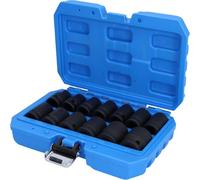 Brilliant - Juego de llaves de vaso de impacto hexagonales 1/2", 13 pzs, cortas