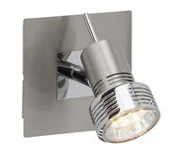 Brilliant Kassandra - Foco de pared, GU10 LED, 1 x 3 W, 240 Lm, 3000 K, metal, hierro/cromo g34710/77