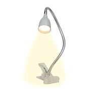 BRILLIANT lamp Anthony LED lámpara de clip titanio | 1x 2.4W LED integrado, (200lm, 3000K) | Escala A ++ a E | Con interruptor de cable