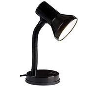BRILLIANT lamp Junior lámpara de mesa negra | 1x R80, E27, 40W, adecuado para lámparas reflectoras (no incluidas) | Escala A ++ a E | Con interruptor de palanca