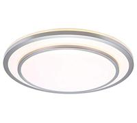BRILLIANT lamp Luciano LED aplique y plafón 28cm alu/blanco | 1x LED de 12W integrado, (805lm, 3000K) | Escala A ++ a E |
