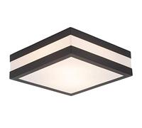 BRILLIANT lamp Matteo aplique de exterior y plafón 29x29cm antracita / blanco | 2x A60, E27, 11W, gf lámparas normales no especificadas. Clase de protección IP: 44 - a prueba de salpicaduras | Apto para lámparas LED