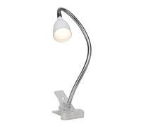 BRILLIANT lámpara Anthony LED clip luz hierro/blanco | 1x 2.4W LED integrado, (200lm, 3000K) | Escala A ++ a E | Con interruptor de cable