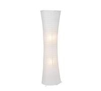 BRILLIANT lámpara Becca lámpara de pie blanca | 2x A60, E27, 60W, adecuado para lámparas normales (no incluidas) | Escala A ++ a E | Con interruptor de pie