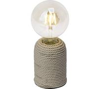 BRILLIANT lámpara Cardu lámpara de mesa natural | 1x G95, E27, 40W, adecuado para lámparas estándar (no incluidas) | Escala A ++ a E | Con interruptor de cable