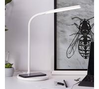 Brilliant Lámpara de mesa LED Joni, blanca, altura 34 cm, CCT, atenuable EC:EPREL:772883