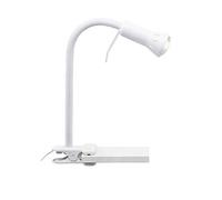 BRILLIANT lámpara Flex clamp light blanco | 1x R50, E14, 40W, adecuado para lámparas reflectoras (no incluidas) | Escala A ++ a E | Ajustable individualmente con un brazo flexible