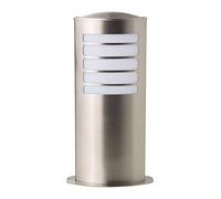 BRILLIANT lámpara Lámpara de pie Todd para exterior 40cm acero inoxidable | 1x A60, E27, 20W, adecuado para lámparas normales (no incluidas) Escala A ++ a E | Clase de protección IP: 44 - a prueba de