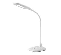 BRILLIANT lámpara Nele LED lámpara de mesa touch dimmer blanco | 1x 5W LED integrado (SMD), (300lm, 6000K) | Escala A ++ a E | Con atenuador táctil de 3 etapas