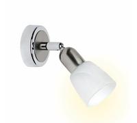 BRILLIANT lámpara Sofia aplique de pared hierro/cromo | 1x D45, E14, 40W, adecuado para lámparas de caída (no incluidas) | Escala A ++ a E | Cabeza giratoria