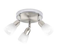 BRILLIANT Lámpara Sofia spot roundel triple hierro/cromo/blanco | 3x D45, E14, 40W, adecuado para lámparas de caída (no incluidas) | Escala A ++ a E | Cabezas giratorias