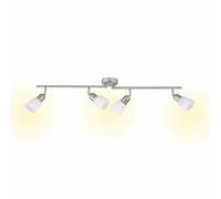 BRILLIANT lámpara Sofia spot tube 4flg hierro/cromo/blanco | 4x D45, E14, 40W, adecuado para lámparas de caída (no incluidas) | Escala A ++ a E | Brazos giratorios/cabezales giratorios