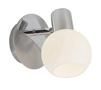 BRILLIANT lámpara Tiara aplique de pared hierro/blanco | 1x D45, E14, 40W, adecuado para lámparas de caída (no incluidas) | Escala A ++ a E | Cabeza giratoria