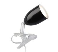 BRILLIANT Lampe Leo Lámpara LED de pinza negra | 1x LED-PAR51, GU10, | Lámpara de pinza LED, orientable, 11x17cm, GU10, 300 lm, incl.LED,