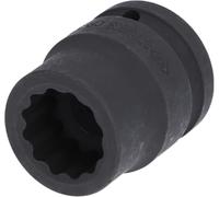 Brilliant - Llave de vaso de impacto de doce cantos 3/4" 24 mm, corta