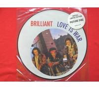 Brilliant Love Is War 12"PD Food FOOD6TP EX/EX 1986 12 inch picture disc in stickered pvc sleeve