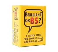 Brilliant or BS? - Un Juego de Trivia para conocerlo Todos y Grandes mentirosos gordos - Divertido Juego de Trivia para Amigos y Familiares | 4-6 Jugadores a Partir de 14 años